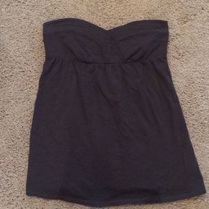 American Eagle gray strapless top size medium